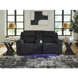 Forest Lake Power Reclining Loveseat with Console