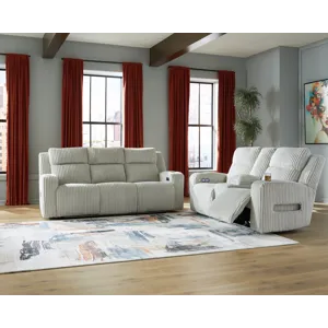 TwinBrooke Power Reclining Sofa and Loveseat