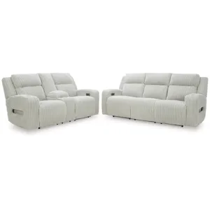 Forest Lake Power Reclining Sofa and Loveseat