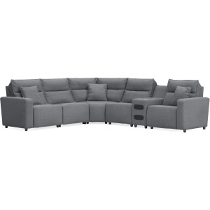 Modmax II 6-Piece Reclining Sectional with Audio Console