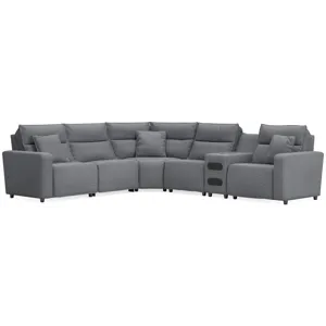 Modmax II 6-Piece Reclining Sectional with Audio Console