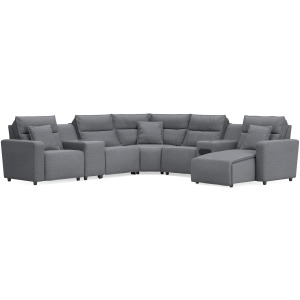 Modmax II 7-Piece Power Reclining Sectional with Chaise and Audio System