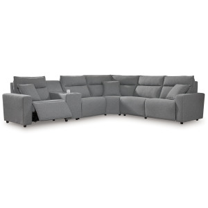 Modmax 6-Piece Reclining Sectional with Storage Console