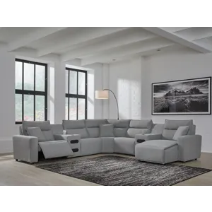 Modmax 7-Piece Power Reclining Sectional with Chaise