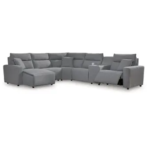 Modmax 6-Piece Power Reclining Sectional with Chaise