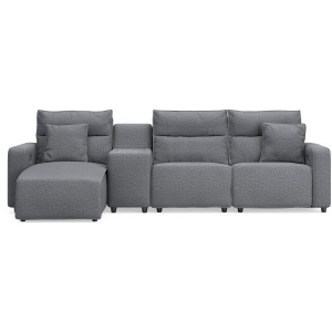 Modmax II 4-Piece Reclining Sectional with Chaise and Console