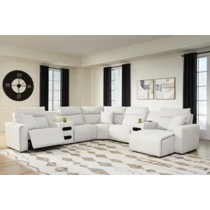 Modmax II 7-Piece Power Reclining Sectional with Chaise and Audio Consoles
