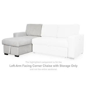 Poppleton Left-Arm Facing Corner Chaise with Storage