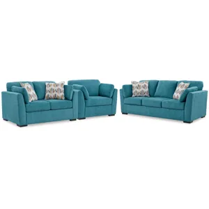 Keerwick Queen Sofa Sleeper, Loveseat and Oversized Chair