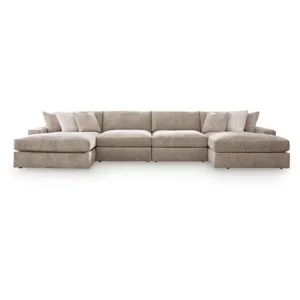 Nexora-Court 4-Piece Double Chaise Sectional