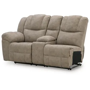 Pearce-Pike Left-Arm Facing Reclining Loveseat with Console