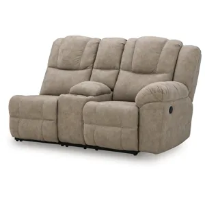 Ravenswaye Right-Arm Facing Reclining Loveseat with Console