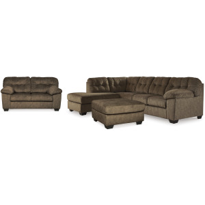 Accrington 2-Piece Sleeper Sectional, Loveseat and Ottoman