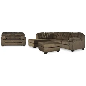 Accrington 2-Piece Sleeper Sectional, Loveseat and Ottoman