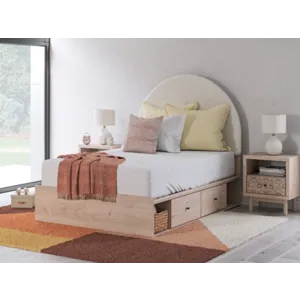 Arloster Full Upholstered Panel Bed with Storage