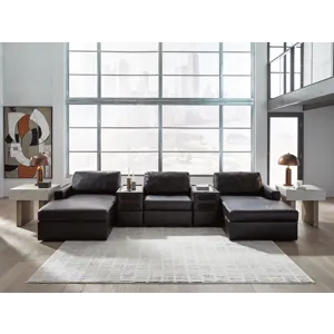 ModMax II 5-Piece Double Chaise Sectional with Audio Consoles