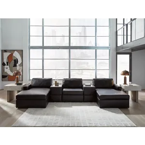 ModMax II 5-Piece Double Chaise Sectional with Storage Consoles