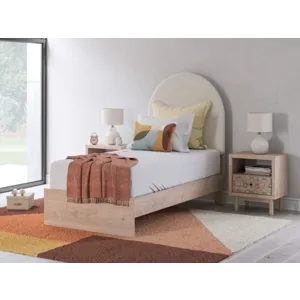 Arloster Twin Upholstered Panel Bed