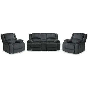 Draycoll Reclining Loveseat and 2 Recliners