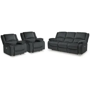 Draycoll Power Reclining Sofa and 2 Power Recliners