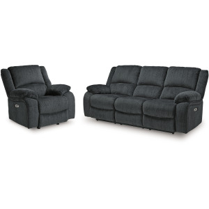 Draycoll Power Reclining Sofa and Power Recliner