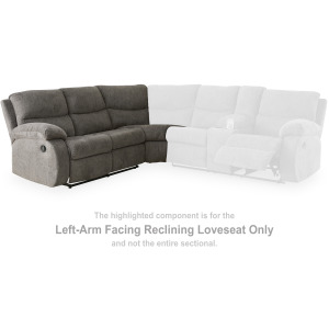 Museum Left-Arm Facing Reclining Loveseat