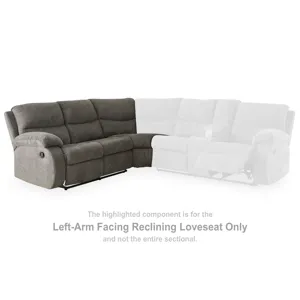 Museum Left-Arm Facing Reclining Loveseat