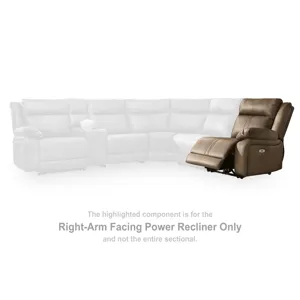 Max-Media Right-Arm Facing Power Recliner