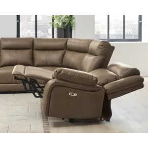Max-Momentum 7-Piece Power Reclining Sectional with Audio Consoles