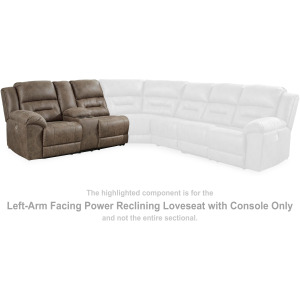 Ravenel Left-Arm Facing Power Reclining Loveseat with Console