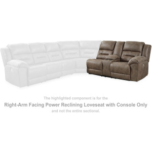 Ravenel Right-Arm Facing Power Reclining Loveseat with Console