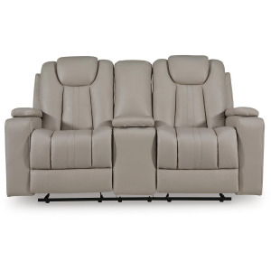 Elevate Edges Glider Reclining Loveseat with Console