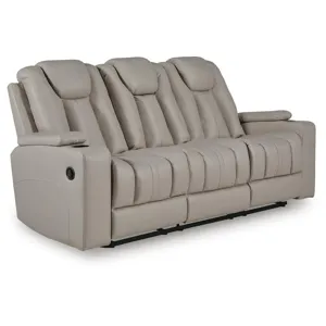 Elevate Edges Reclining Sofa with Drop Down Table