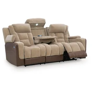 Mixed Motion Power Reclining Sofa