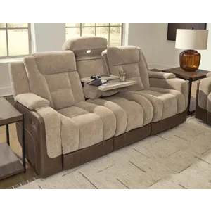 Mixed Motion Power Reclining Sofa