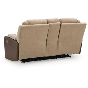 Mixed Motion Power Reclining Loveseat with Console