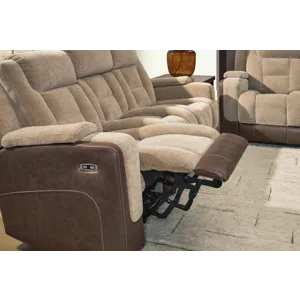 Mixed Motion Power Reclining Sofa