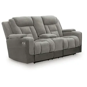 Mixed Motion Power Reclining Loveseat with Console