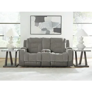 Mixed Motion Power Reclining Loveseat with Console