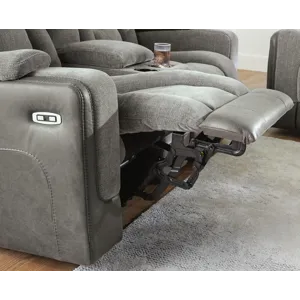 Mixed Motion Power Reclining Loveseat with Console