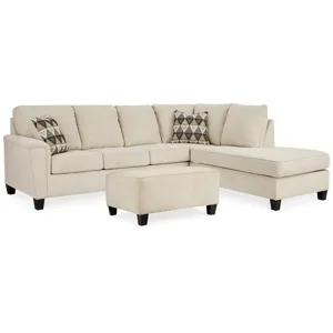 Abinger 2-Piece Sectional with Chaise and Ottoman
