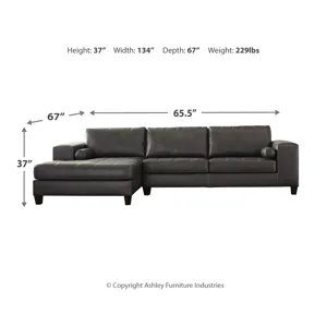 Nokomis 2-Piece Sectional with Chaise