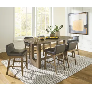 Cabalynn 7 PC Counter Height Dining Set