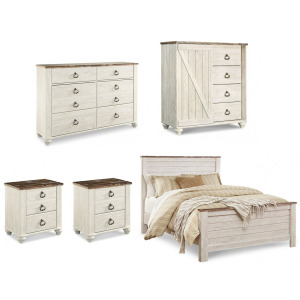 Willowton 5 PC Panel Bedroom Set