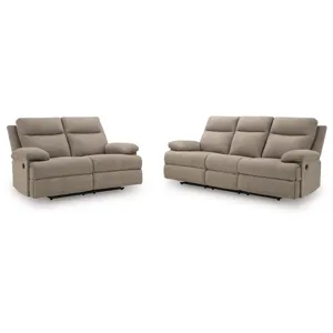 Side-Swipe Reclining Sofa and Loveseat