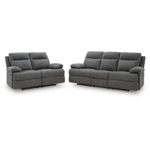 Side-Swipe Reclining Sofa and Loveseat