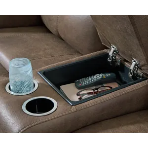 Beckley Place Power Reclining Loveseat with Console