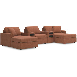 Modmax 5-Piece Double Storage Chaise Sectional with Audio Consoles