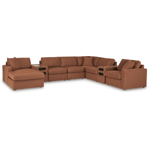 Modmax 8-Piece Sectional with Storage Chaise and Audio Consoles