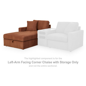 Modmax Left-Arm Facing Corner Chaise with Storage